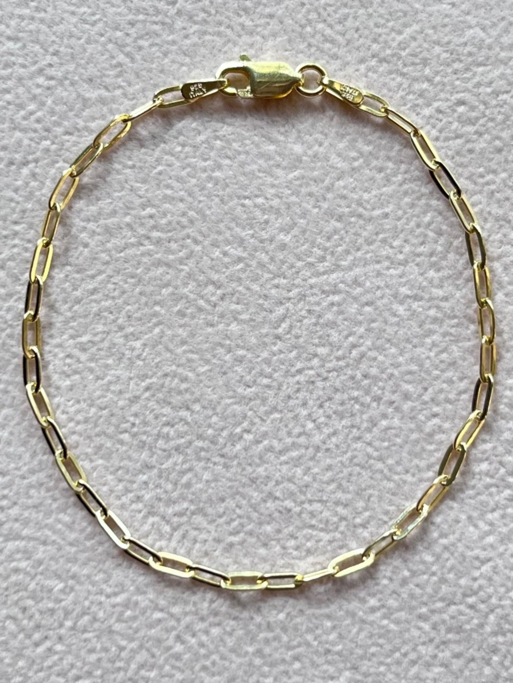B042 | Paperclip Gold-Plated Chain Bracelet